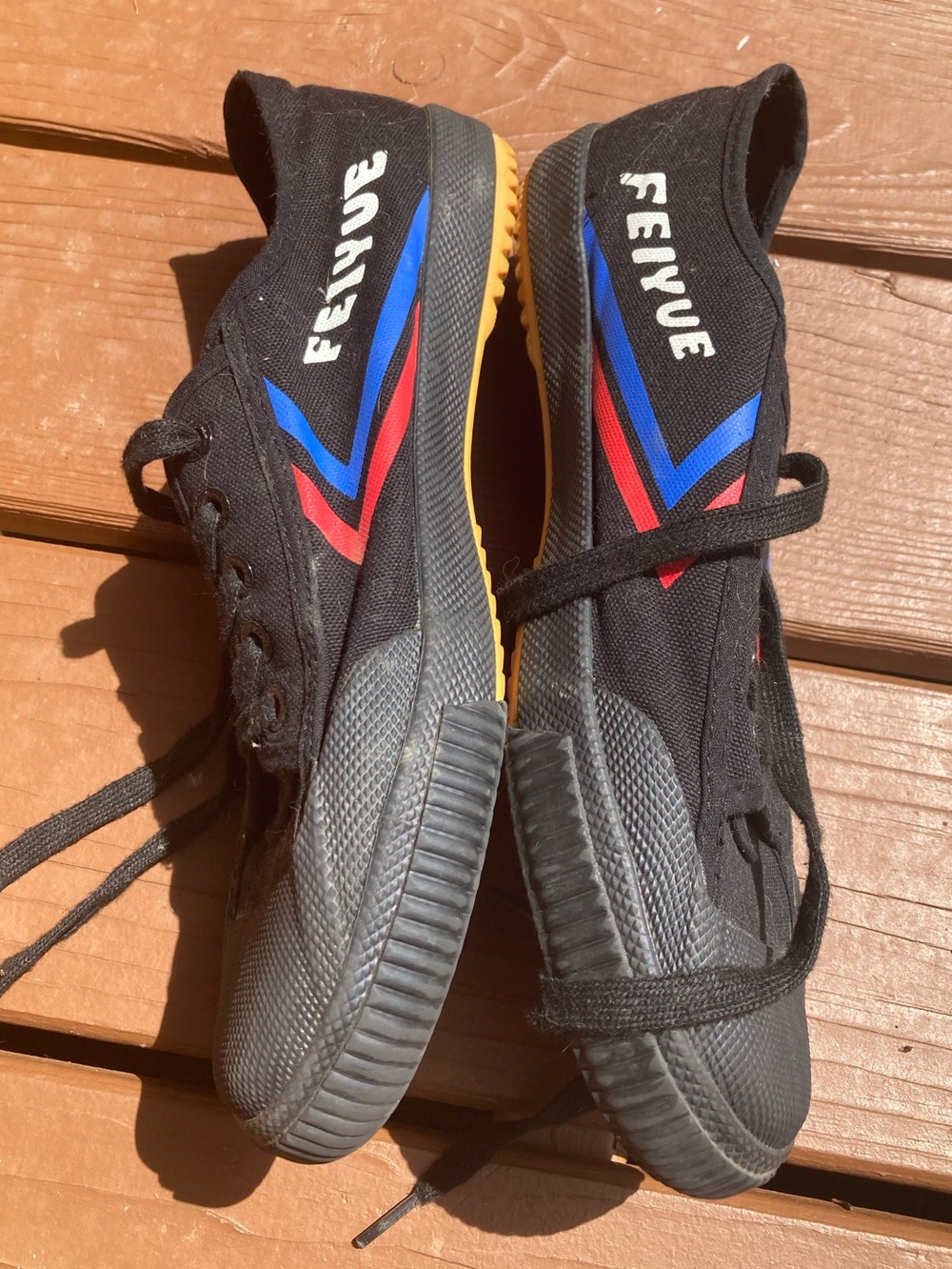 Feiyue Black Canvas Sneakers Rubber Toes